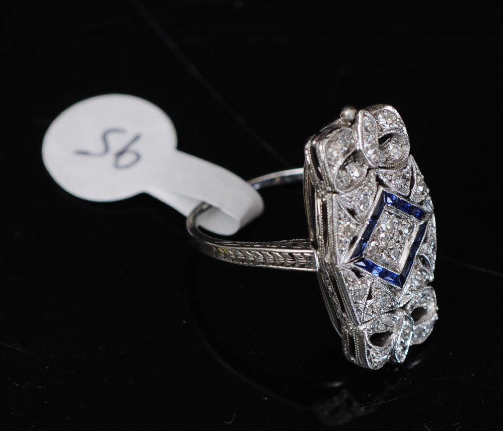 18k Gold Edwardian Diamond Ring: ring size 7 1/4 5 dwt gross