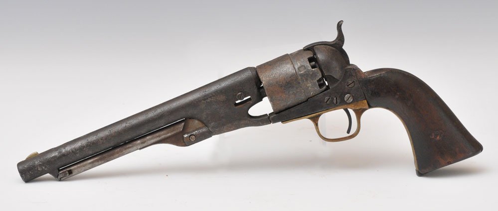 Colt Army Revolver: 8" barrel serial #145XX matching numbers
