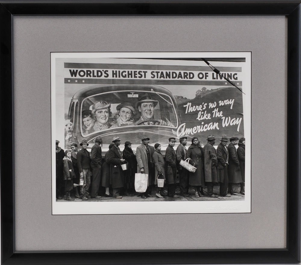 Margaret Bourke-White: Louisville Flood, 1937 by Time-Life Photo Lab 1996 from an edition of 50 + 10 9" x 12" on an 11" x 14" sheet signed lower right with embossed facsimile signature