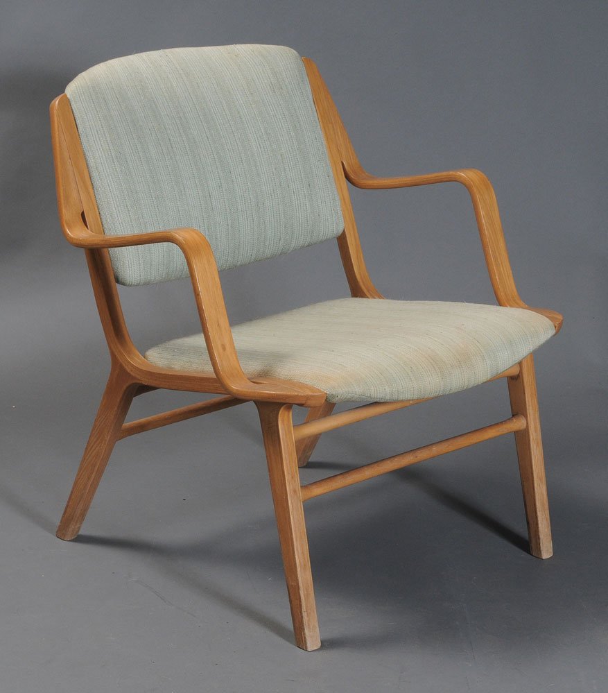 Peter Hvidt: Denmark Ax Chair 30" high last half of 20th century
