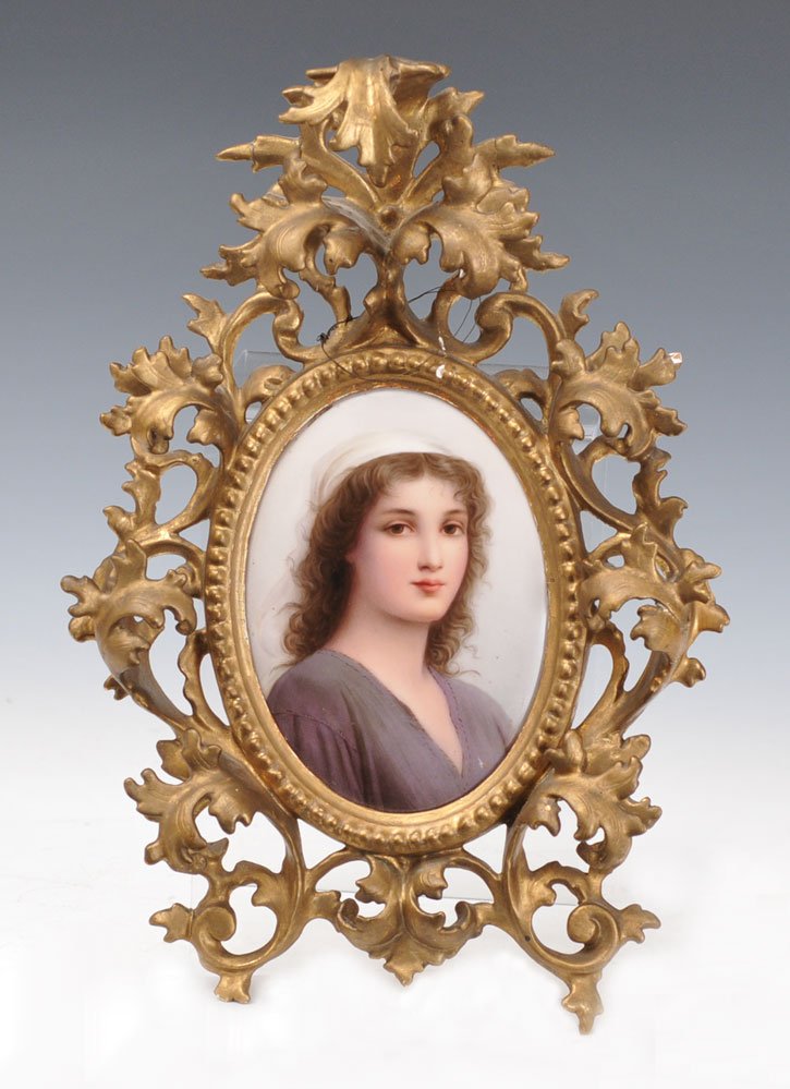 KPM Porcelain Plaque: Ruth 6 1/2" x 5" impressed signature verso