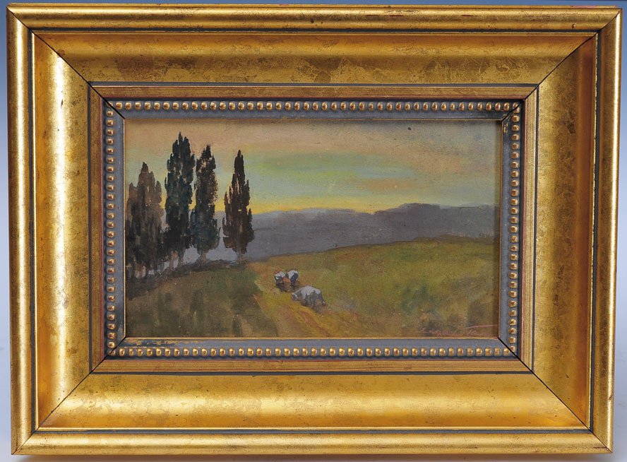 Edgar J. Taylor: Sheep on a Country Path 6" x 10" watercolor signed lower right SHIPPING: Shipping available within the Continental USA (excludes insurance) $40. International buyers are responsible for arranging 3rd 