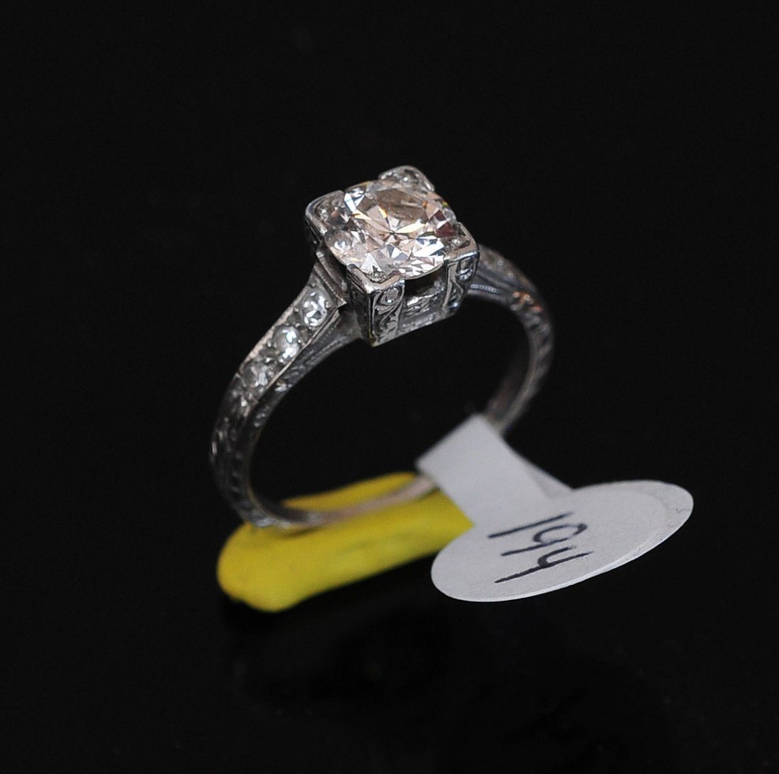 14k Gold Diamond Solitaire Ring: with approximately 1 ct center diamond ring size 5 3/4 SHIPPING: Shipping available within the Continental USA (excludes insurance) $25. International buyers are responsible for arranging 3rd party sh