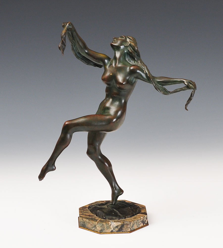 French Bronze Figure of Dancer (1 of 2)