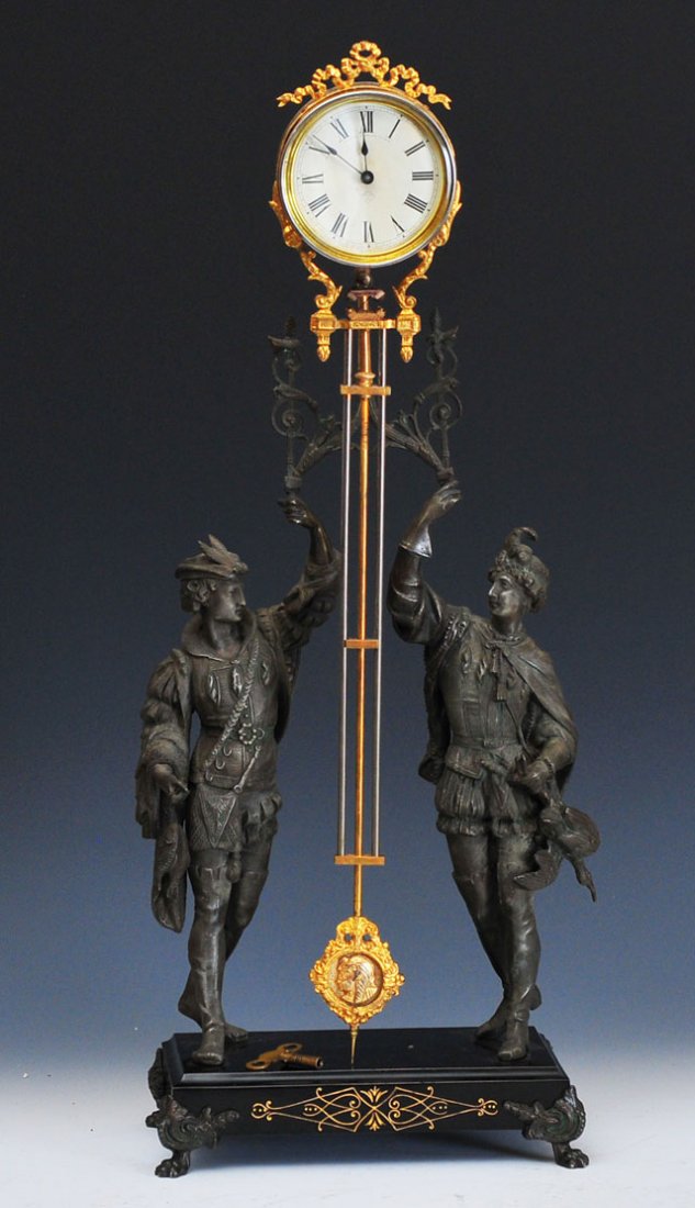 Ansonia Double Figural Swinger Clock (1 of 6)