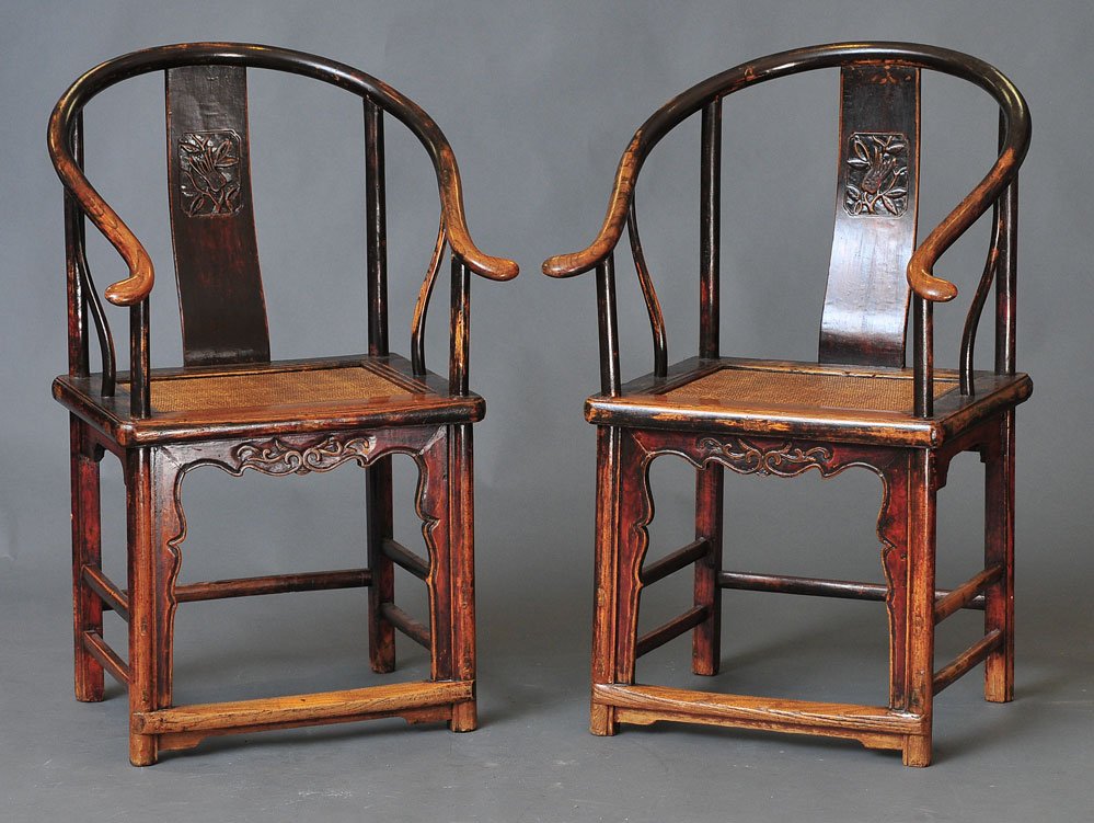 Pair of Chinese Elm  Armchairs (1 of 1)