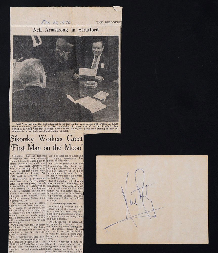 Neil Armstrong Autograph (1 of 2)
