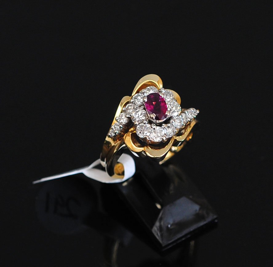 14k Gold Ruby and Diamond Ring (1 of 1)