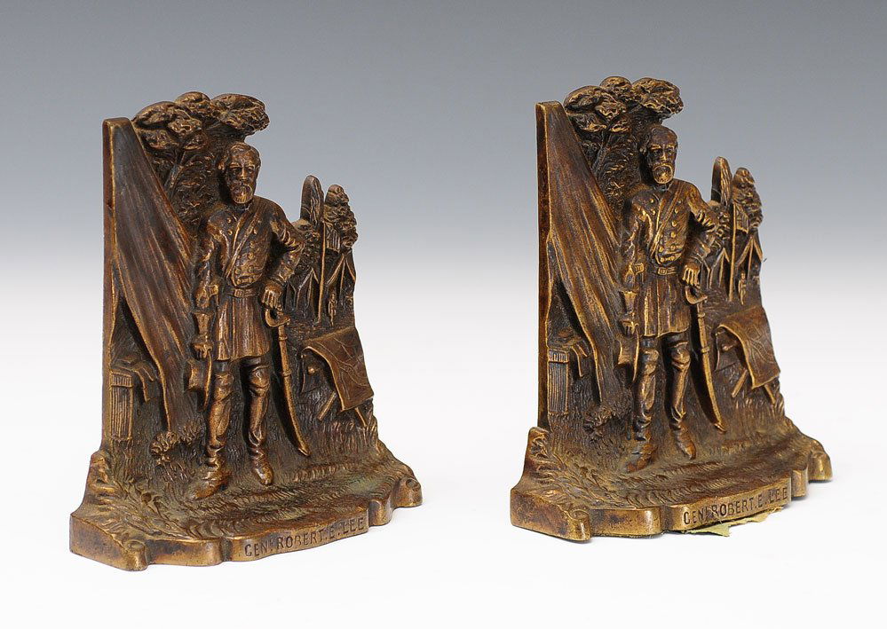 Pair of Bronze Robert E. Lee Bookends (1 of 4)