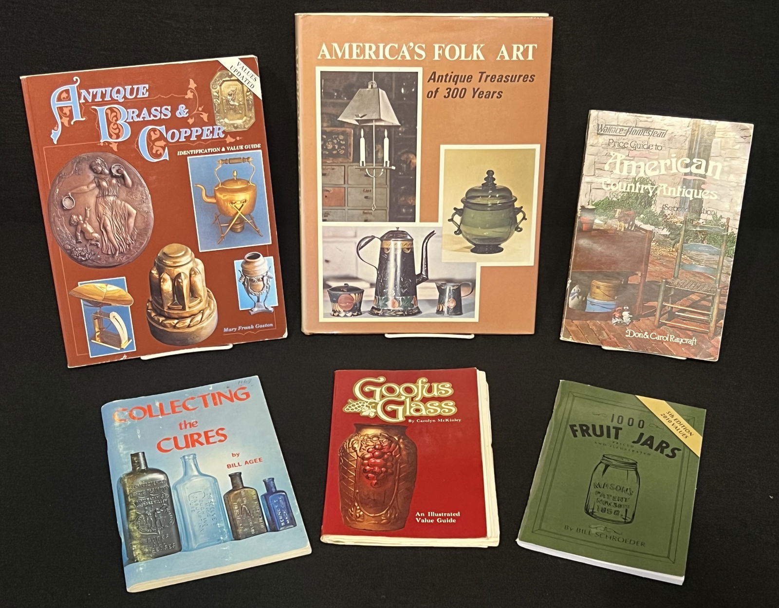 6 Reference Books on Antiques, Collectibles, and Americana: 6 Reference Books on Antiques, Collectibles, and Americana: - Antique Brass & Copper Identification & Value Guide by Mary Frank Gaston. Published by Collector Books, 1992. 208 pages with great colored