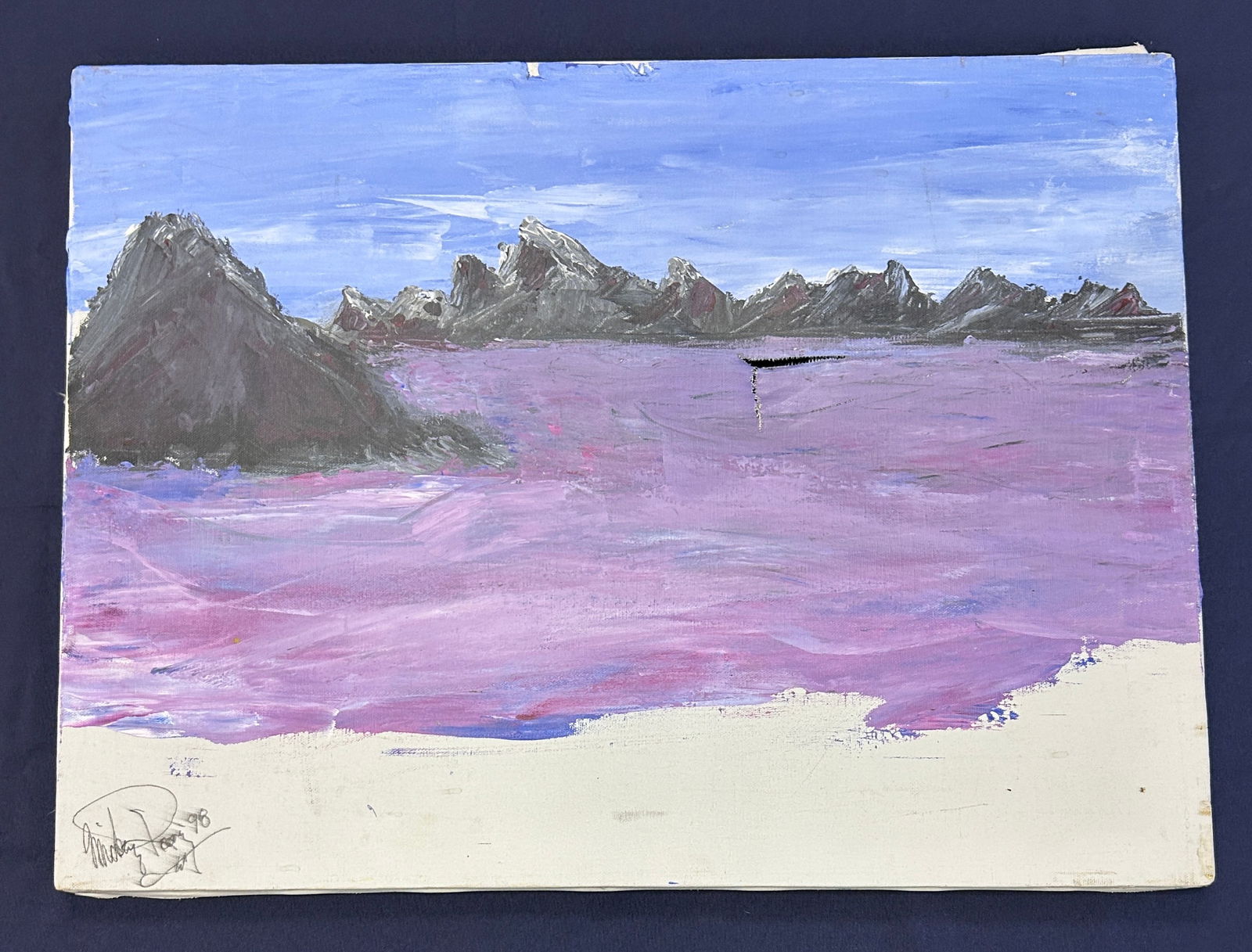 1998 Original Painting on Canvas by Mickey Rooney (1 of 5)