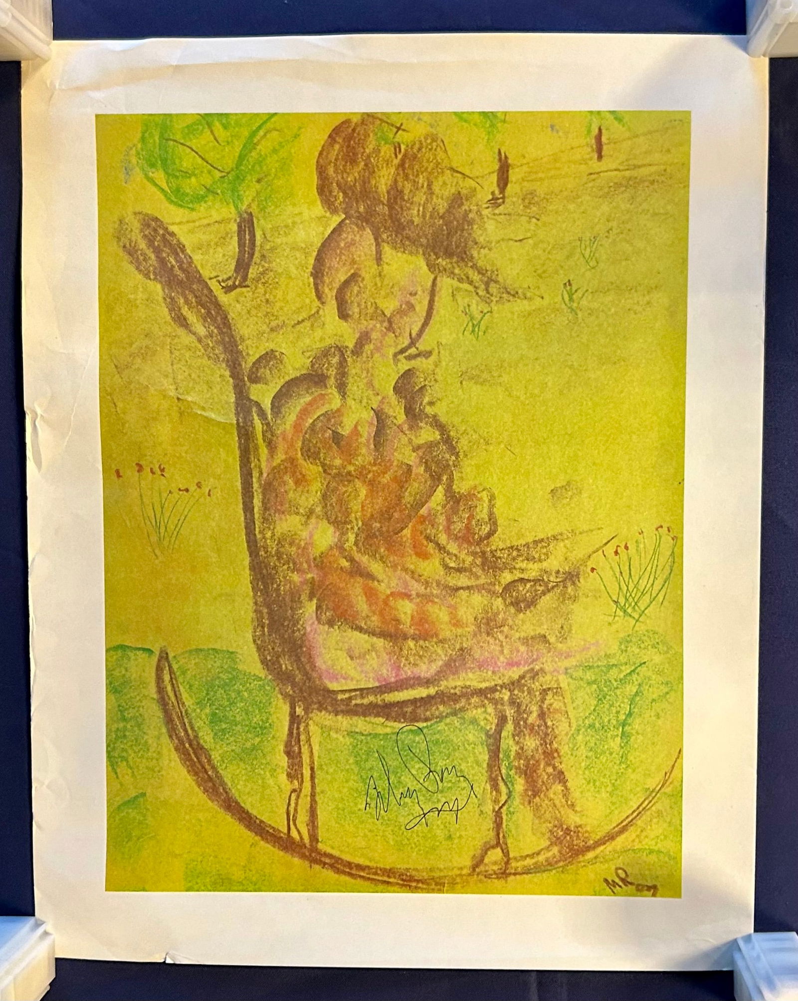 Mickey Rooney Ink Signed Print of His Original Drawing (1 of 4)