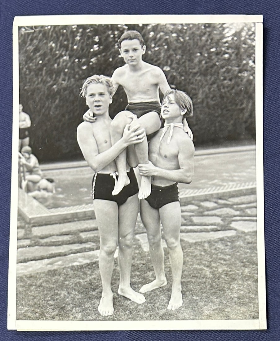 1936 Original Black & White Photo of Mickey Rooney, Jackie Cooper and Freddie Bartholomew (1 of 3)