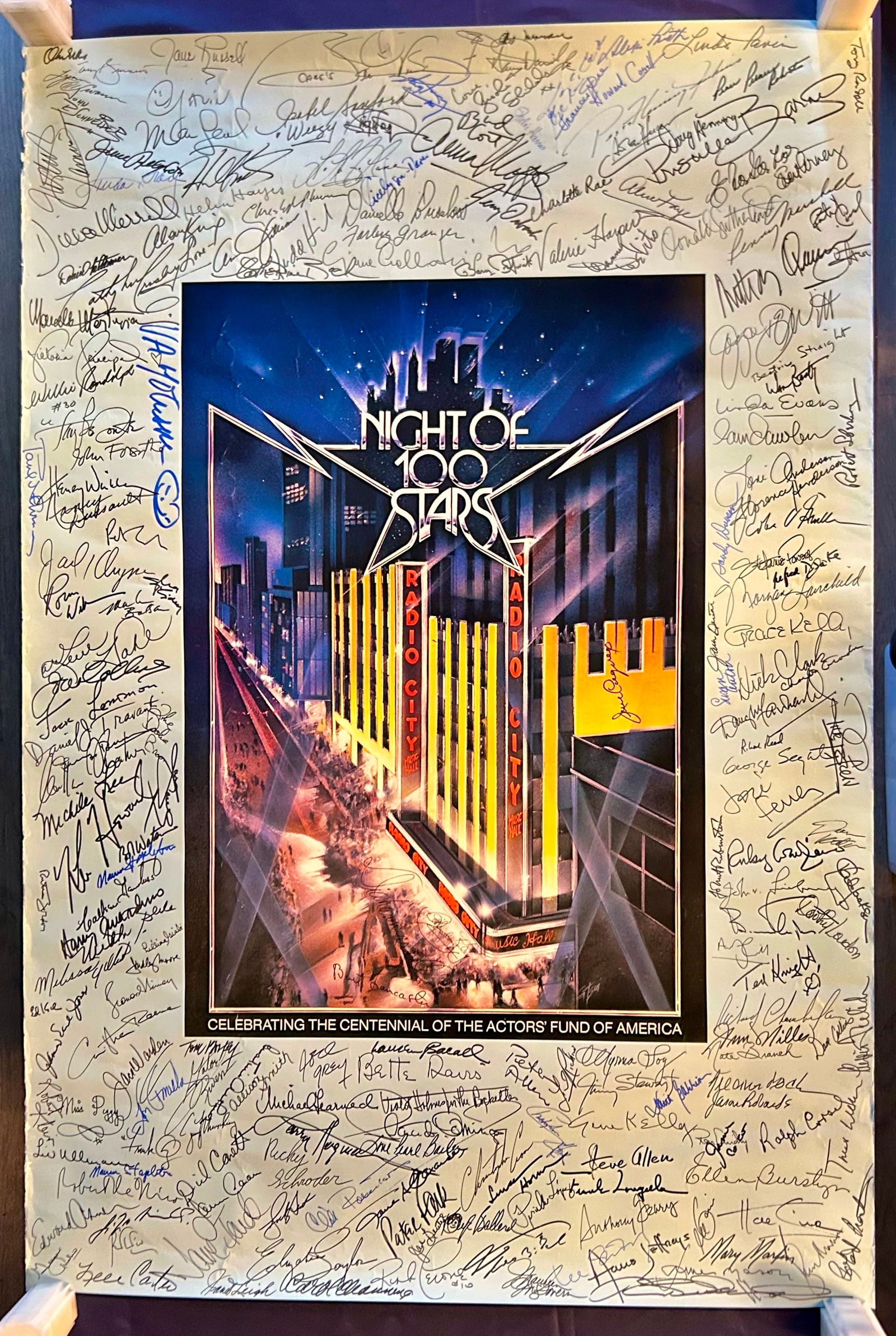 1982 Actor's Fund of America Night of 100 Stars Limited Edition Poster (1 of 19)