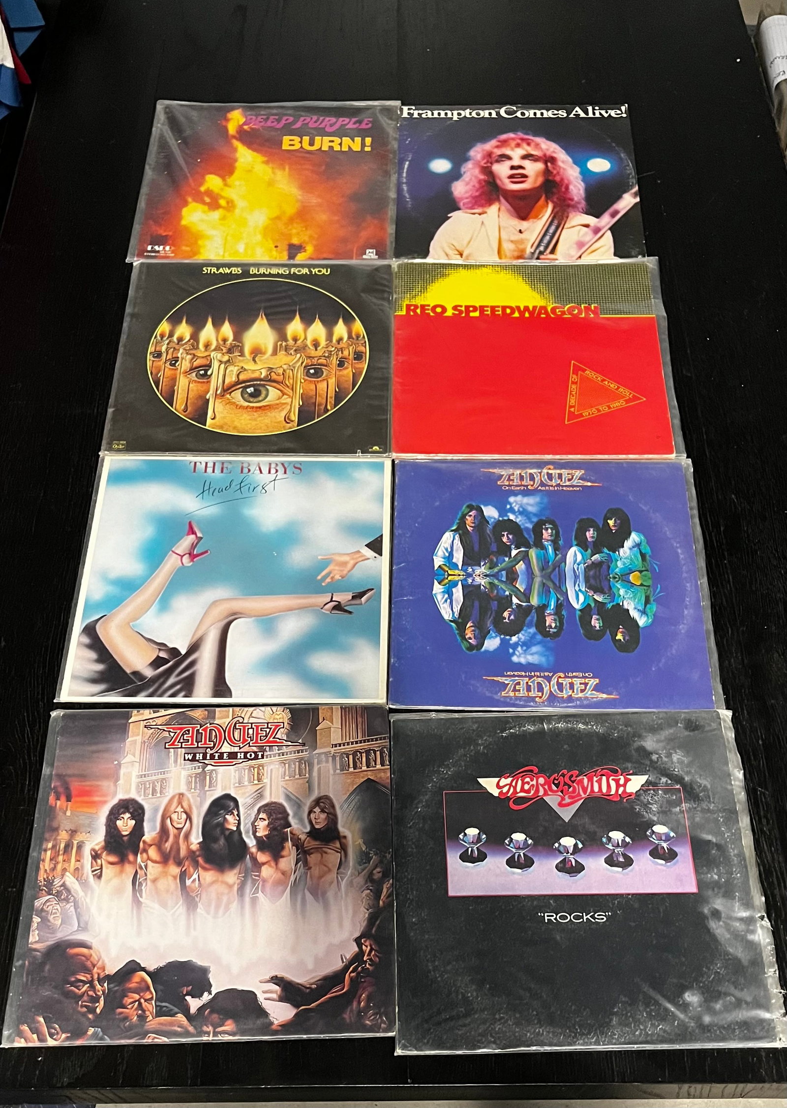 Assorted Record Lot Featuring Aerosmith Deep Purple Anglez (1 of 1)