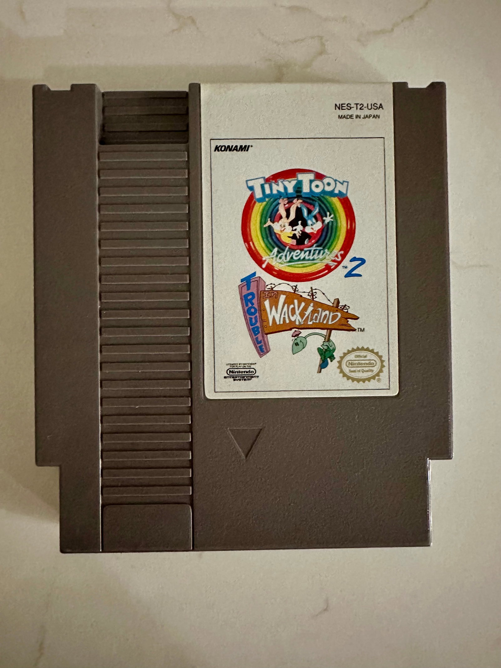 Tiny toons/tTouble Wackland Nintendo NES game: Tiny toons/tTouble Wackland Nintendo NES game