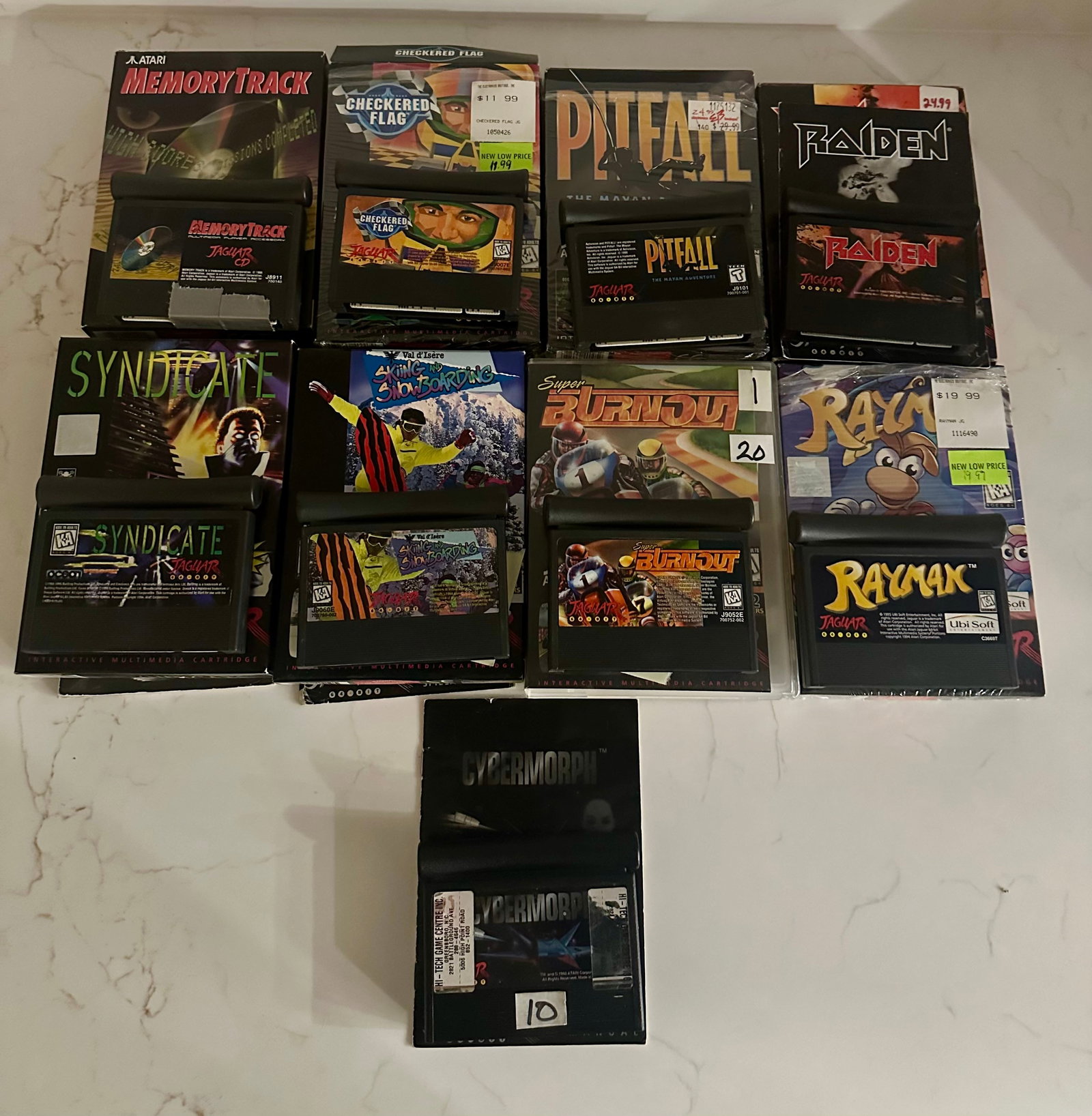 Atari Jaguar Games (9) manuals CIB, except Cyber Morph has manual only (1 of 1)
