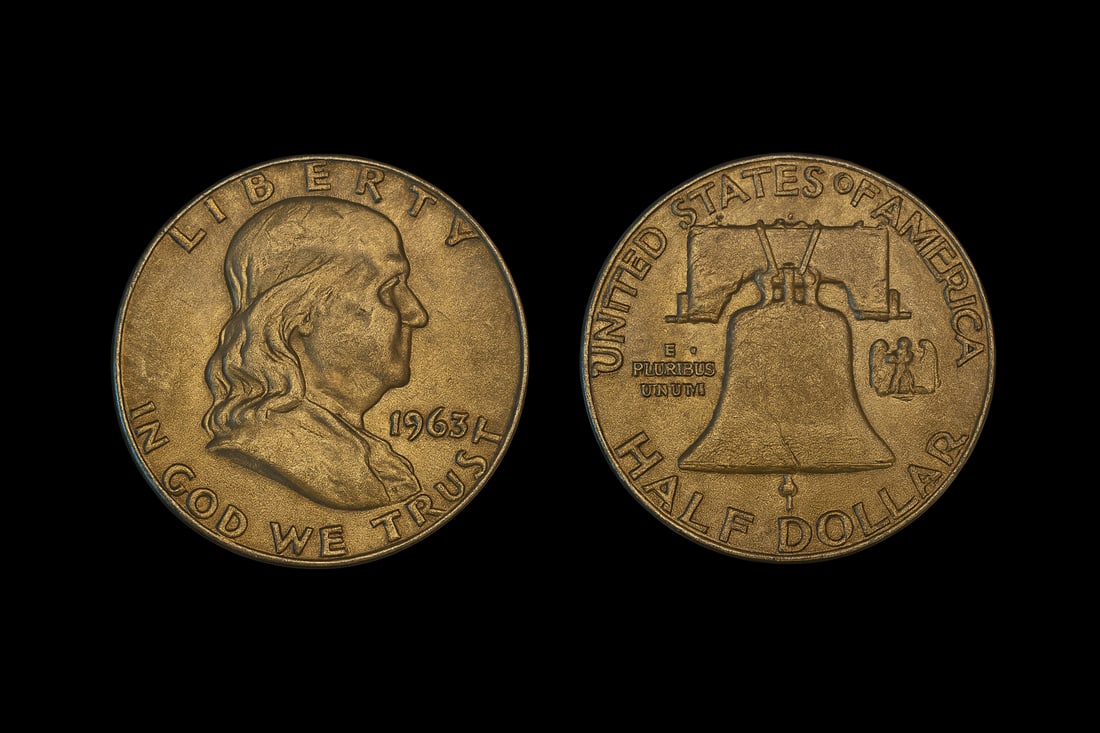 Roll of (40) 1963 Franklin Half Dollars – 90% Silver – Estate Collection (1 of 2)