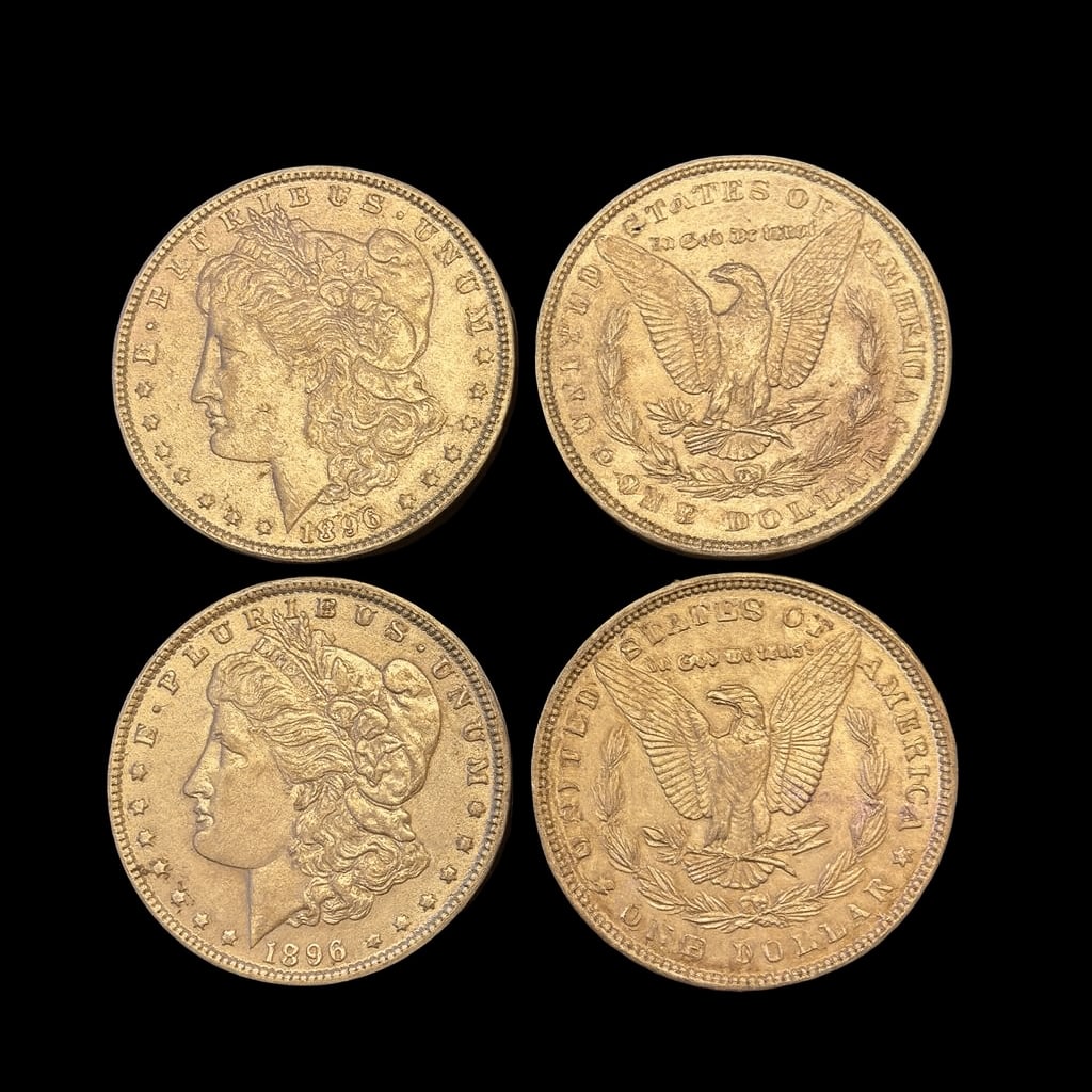 Lot: Group of 20 Morgan Silver Dollars – All 1896 – Circulated Condition (1 of 4)