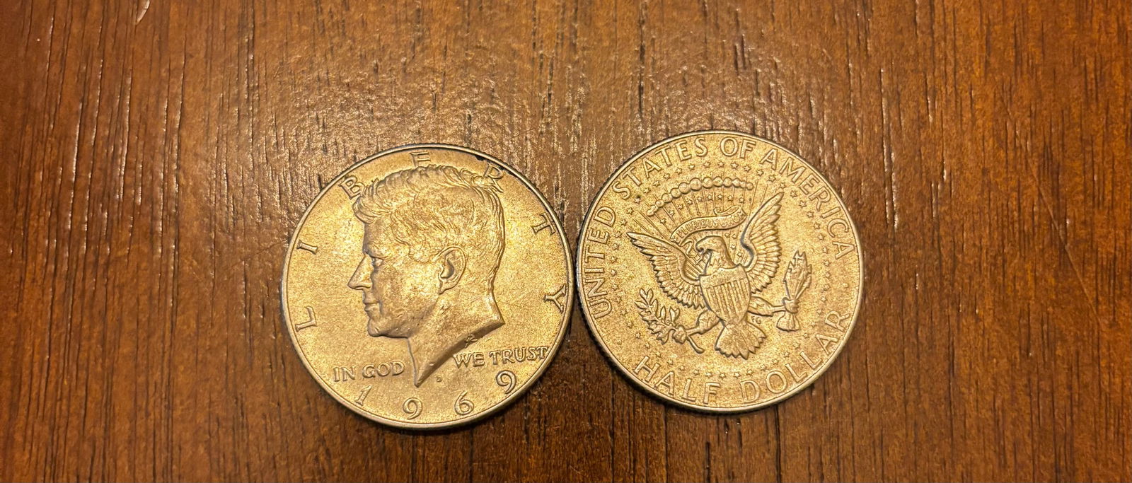 Lot of 16 – 1969-D Kennedy Half Dollars, 40% Silver (1 of 2)