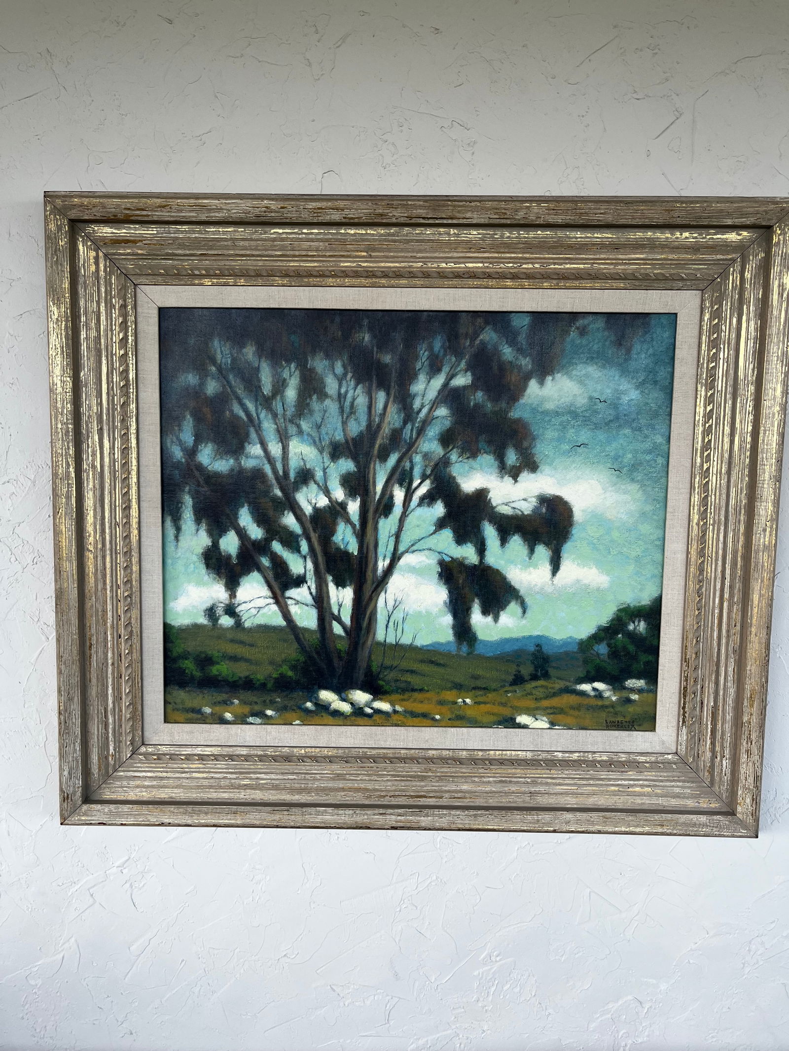 Lawrence Hinkley (Lorenz Hinkley), California Landscape, Oil on Canvas Board (1 of 2)