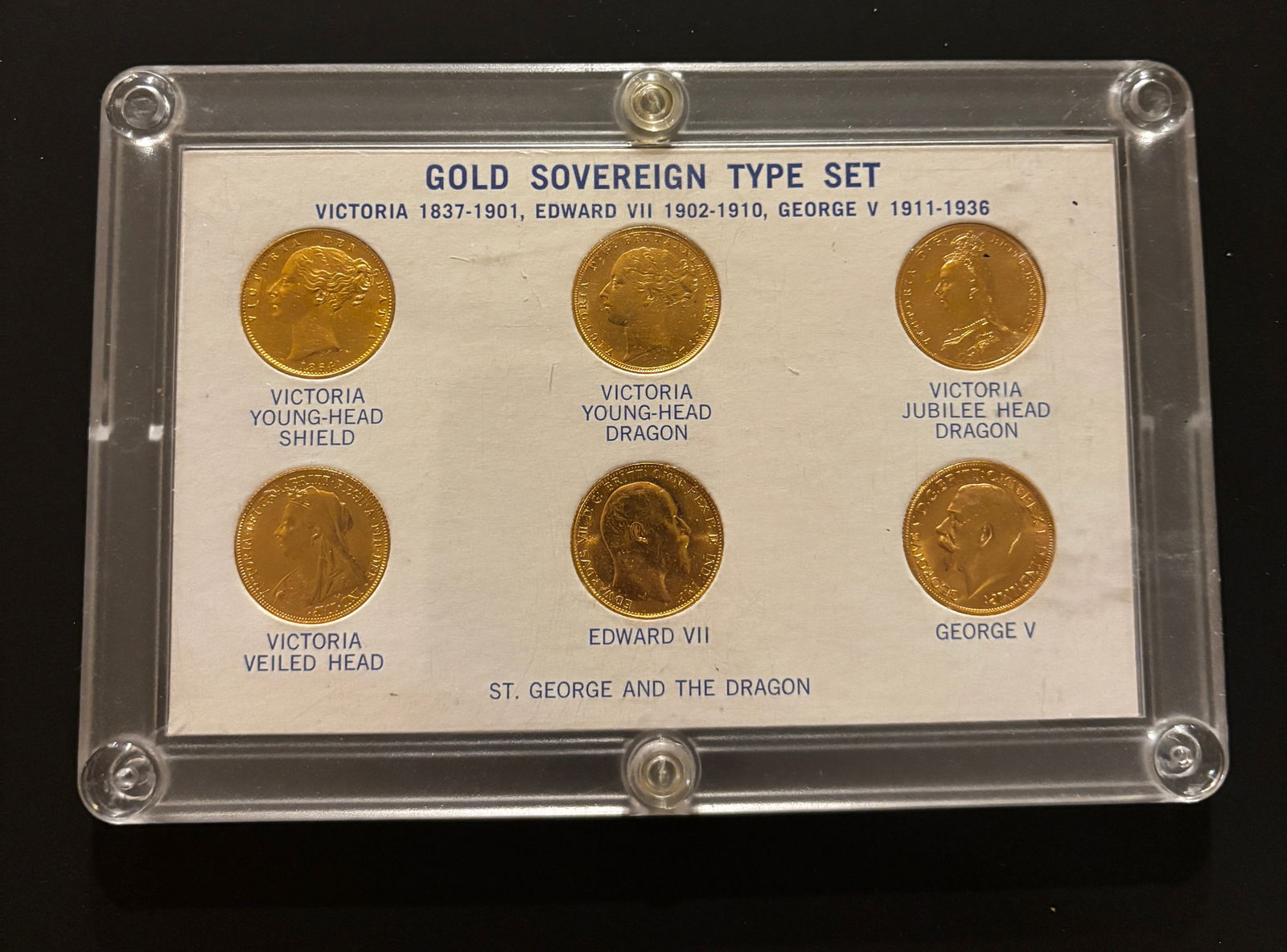 British Gold Sovereign Type Set (6 Coins) (1 of 2)