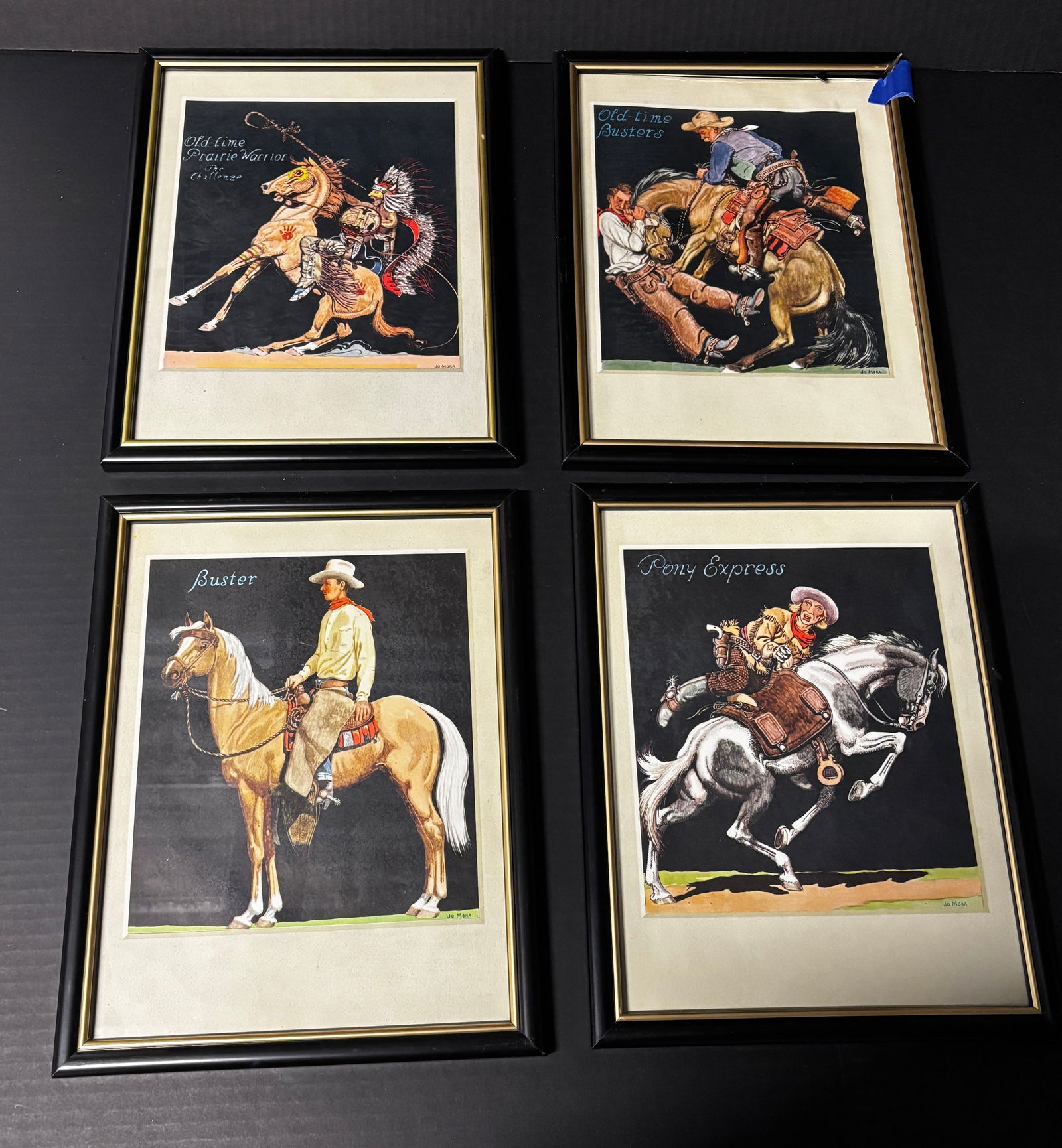 SET OF 4 FRAMED JO MORA PRINTS (1 of 4)