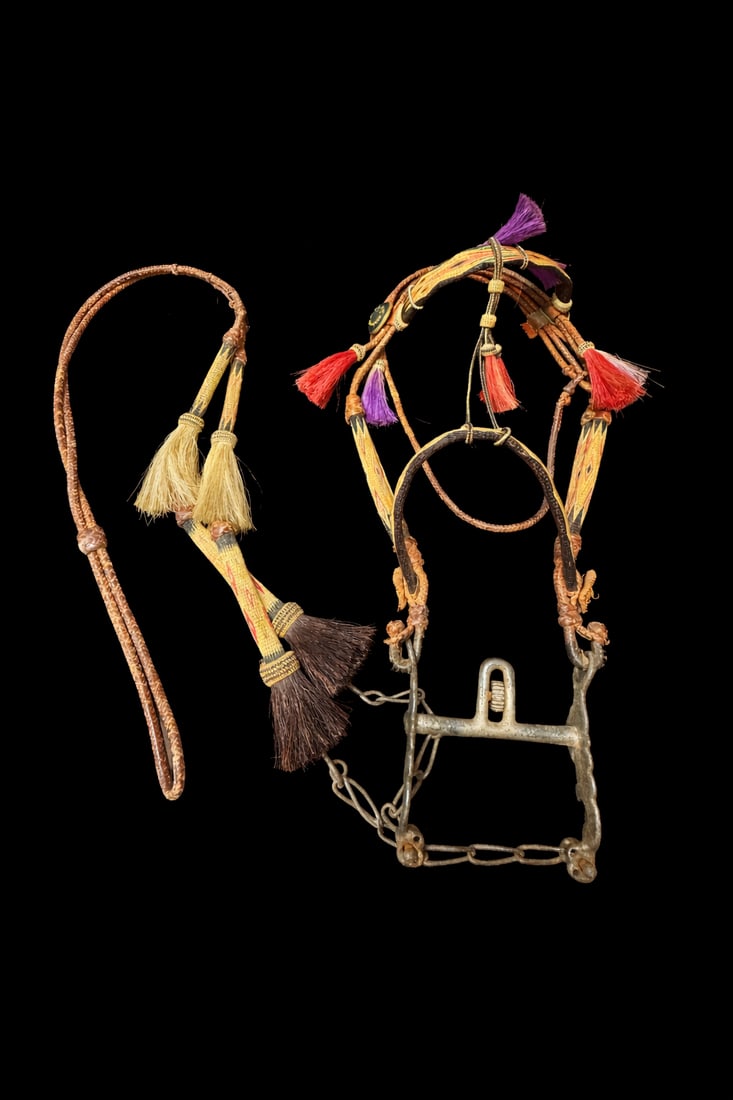 Vintage Western iron horse bit with long shanks and ported mouthpiece (1 of 4)