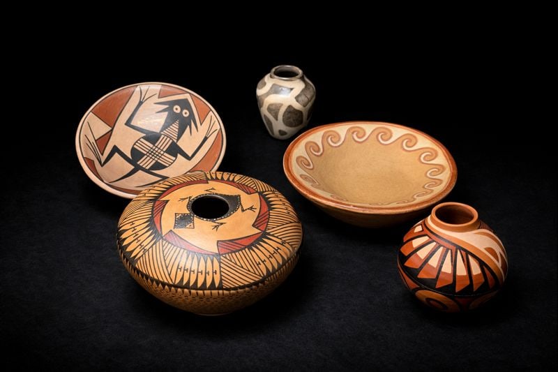 Group of Southwest-Style Studio Pottery Bowls & Mini Vessels, Signed Examples (1 of 9)