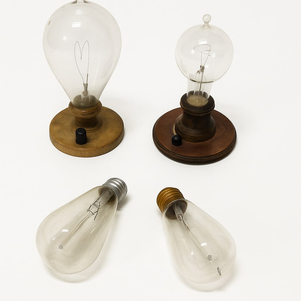 Early electric carbon filament bulb lot (1 of 6)