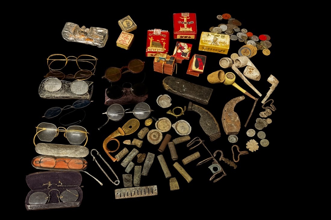 Antique Eyeglasses, Early Pipes, Asian Matchboxes & Misc. Relics Collection (1 of 4)