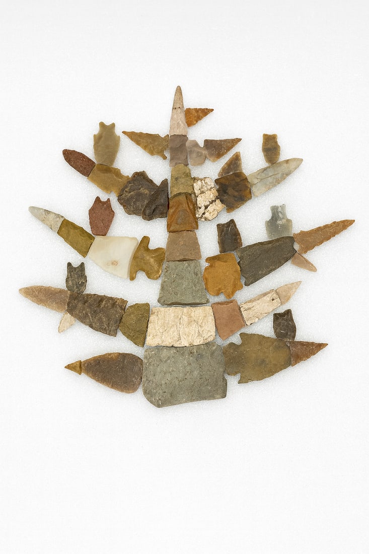 Framed Arrowhead & Point Collection (1 of 4)