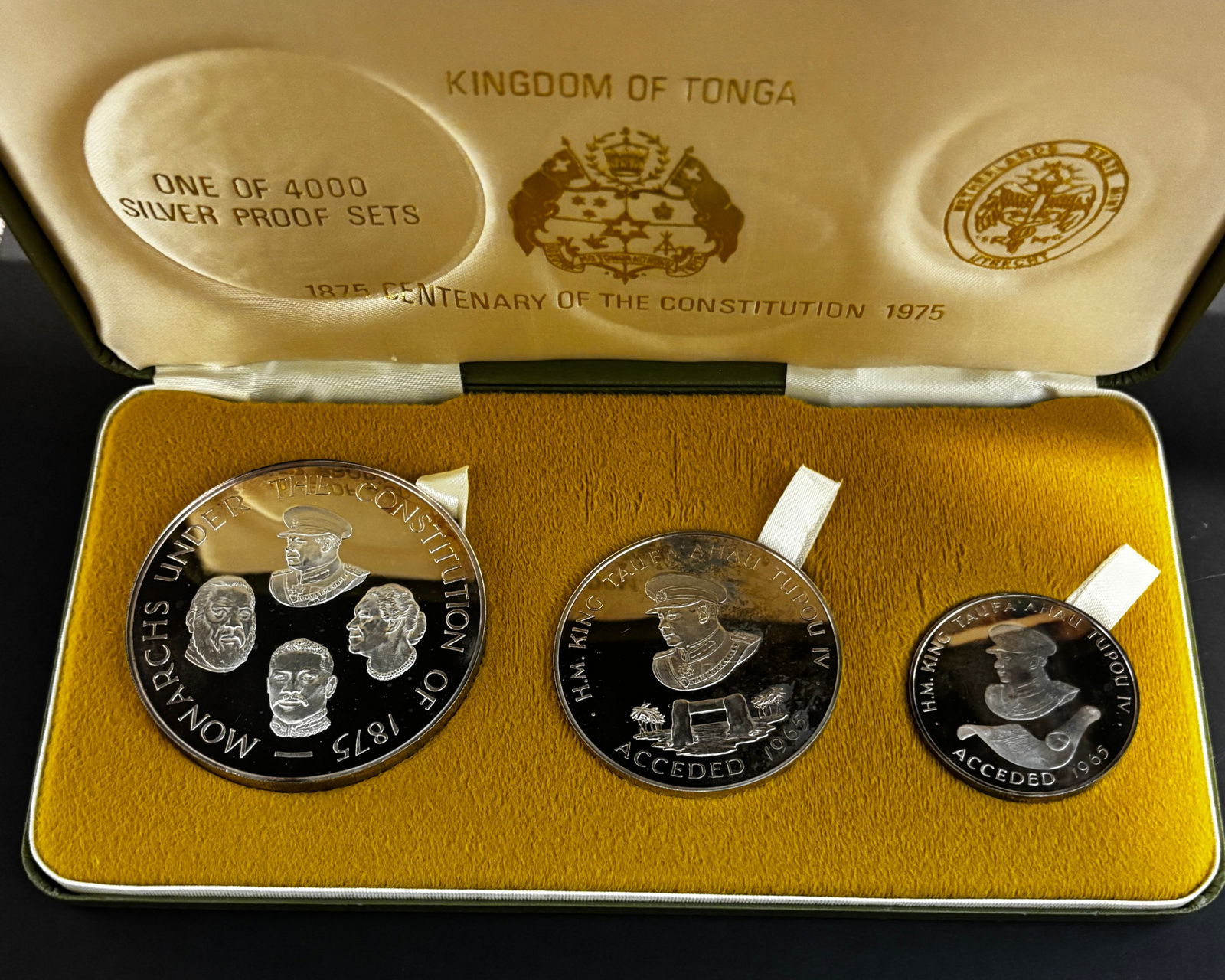 1975 Tonga Silver Proof Constitution Set (3)