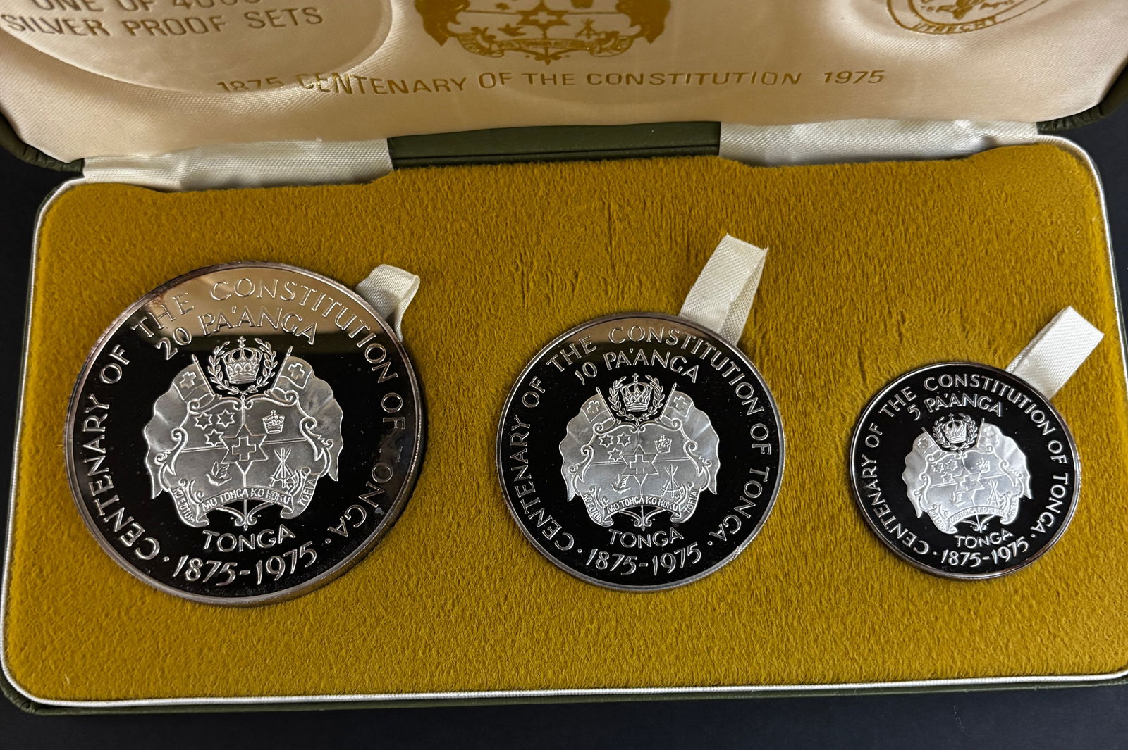 1975 Tonga Silver Proof Constitution Set (3) - 3