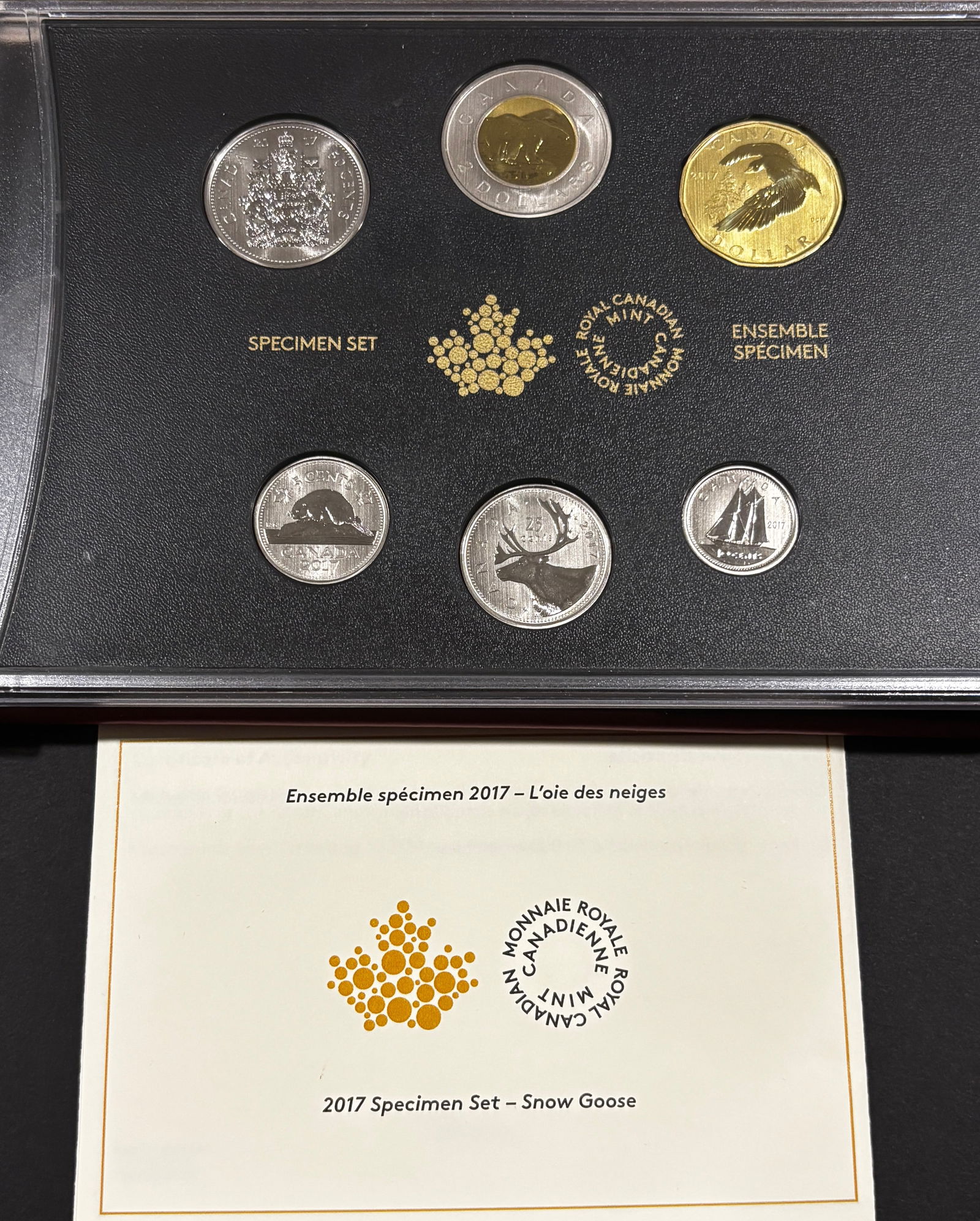 2017 Canada Specimen Set Snow Goose RCM OGP (1 of 3)