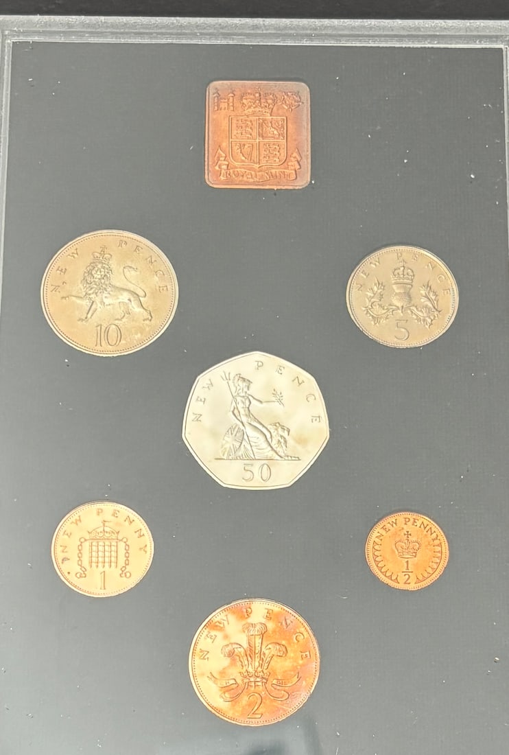 1971 Great Britain Royal Mint Proof Coin Set In Original Case (1 of 2)