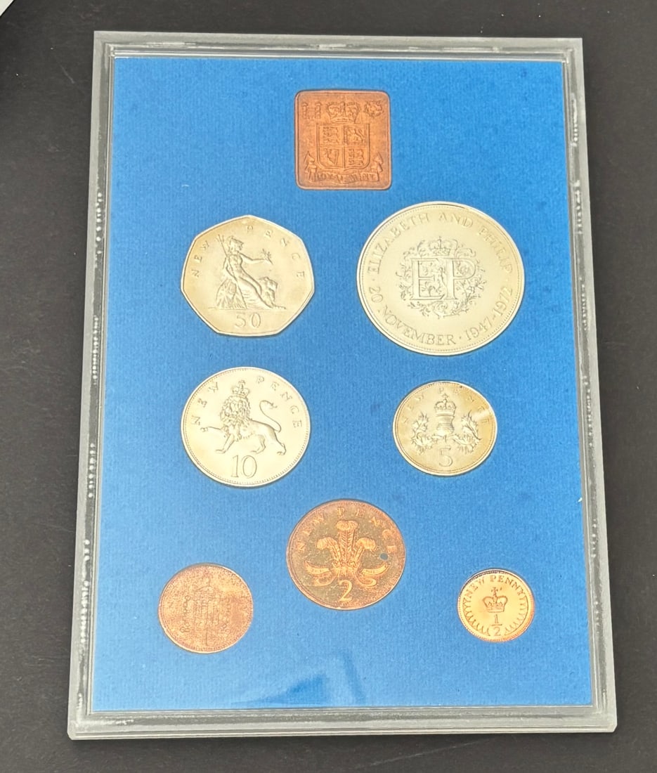 1972 United Kingdom Royal Mint Proof Coin Set In Original Case (1 of 2)