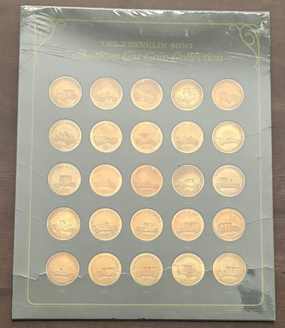 Franklin Mint Antique Car Coin Collection Complete Set (1 of 2)