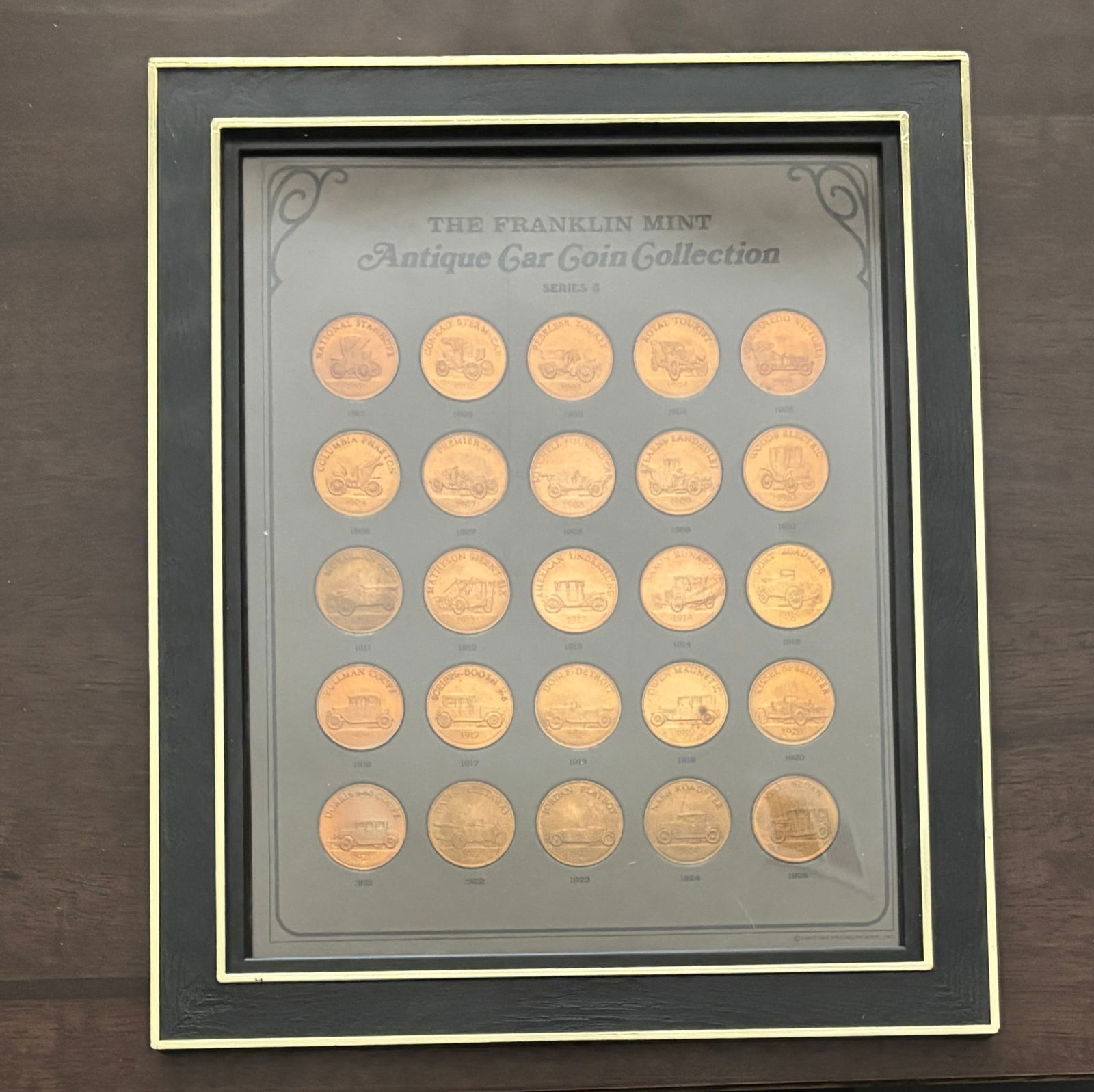Franklin Mint Antique Car Coin Collection Series II Framed Set (1 of 2)