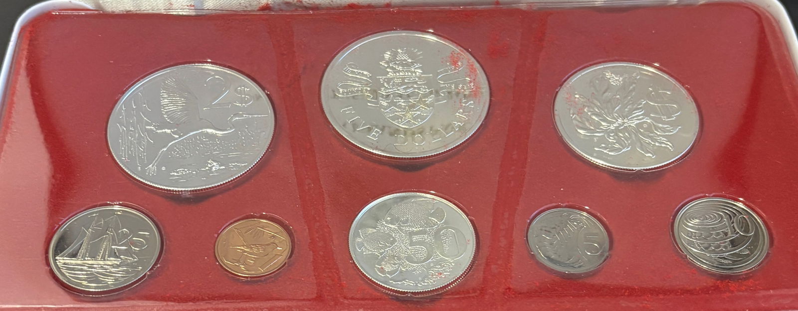 1973 Cayman Islands Royal Canadian Mint Proof Coin Set (8 Coins) In Original Case (1 of 3)