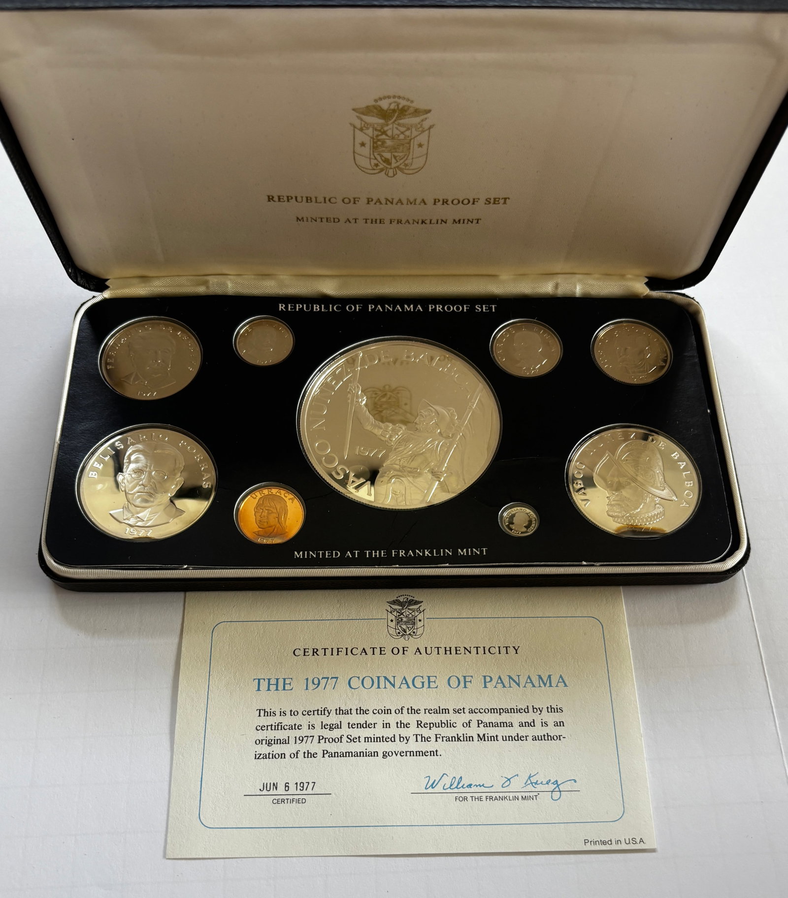 1977 Republic of Panama Proof Set (1 of 3)