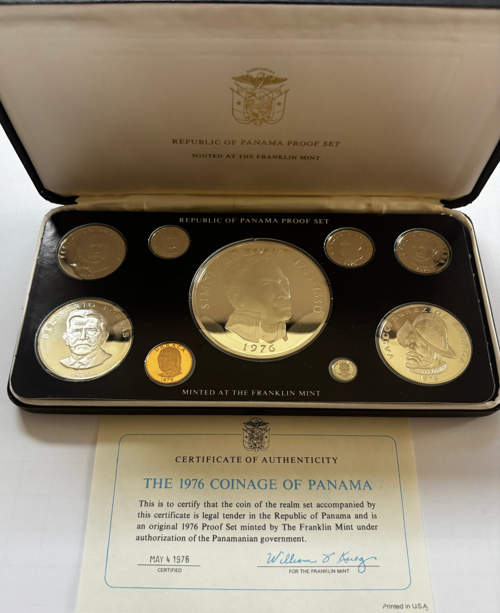 1976 Republic of Panama Proof Set (1 of 3)