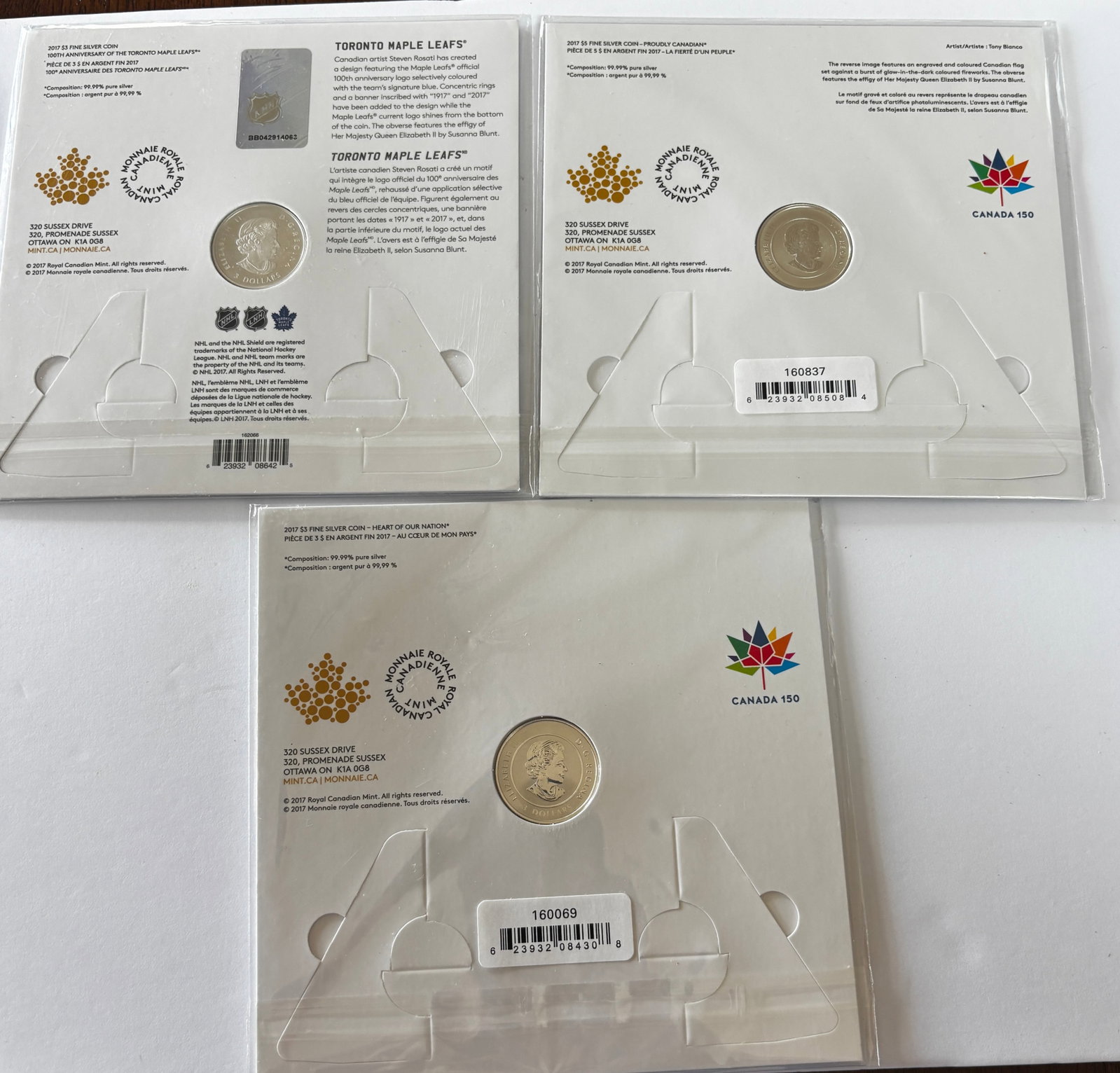 2017 Canada Silver Coin 3 Pc Set - 2