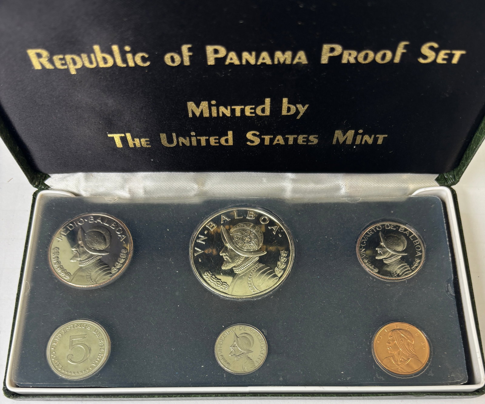 1973 Republic Of Panama Proof Coin Set US Mint Balboa 7 Coin Set Original Case (1 of 5)