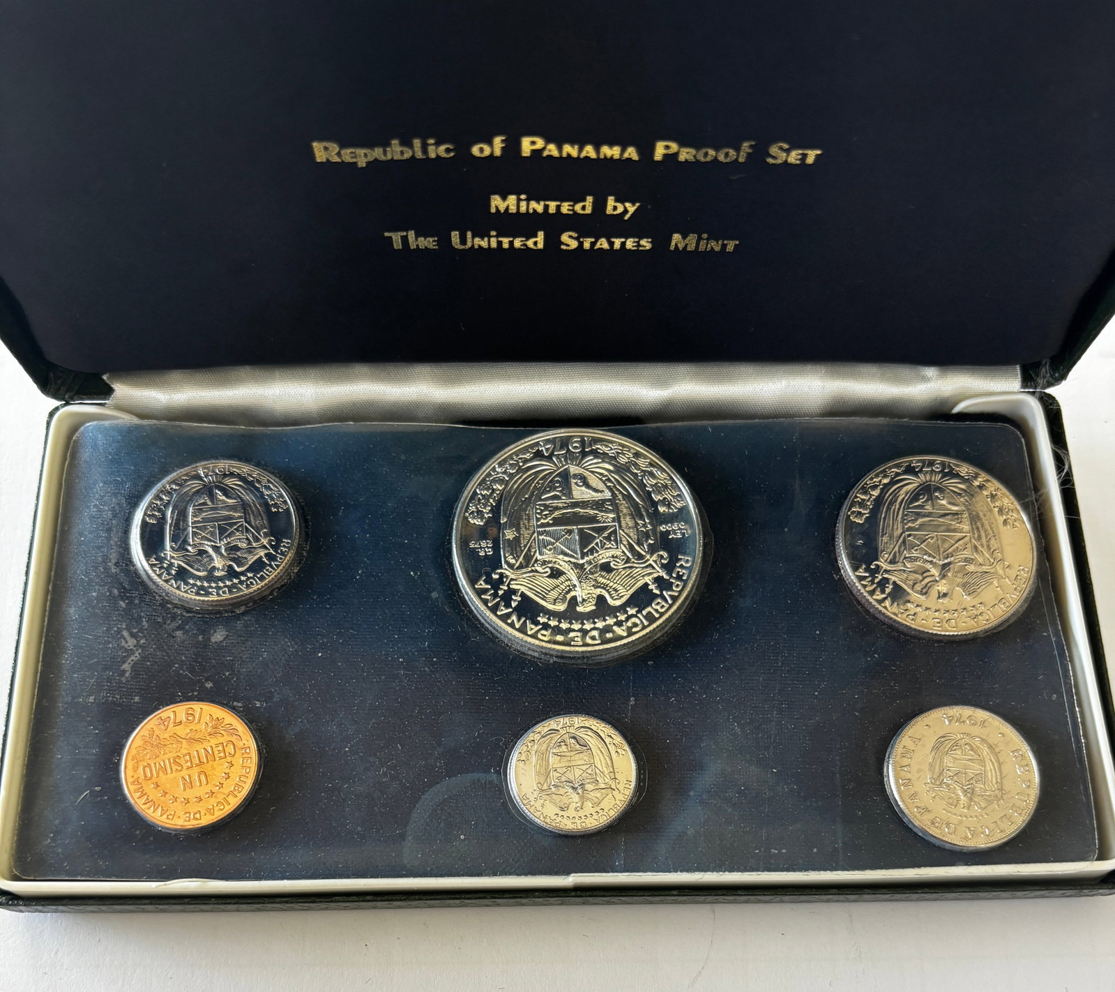 1974 Panama Proof Set U.S. Mint - 2