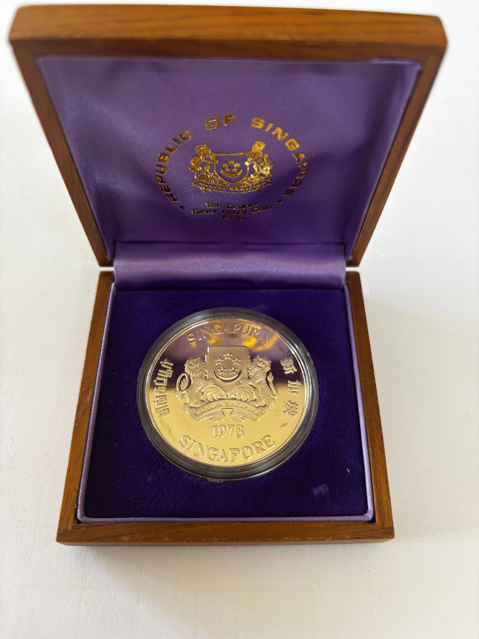 1978 Singapore Silver Proof 10 Dollars (1 of 2)