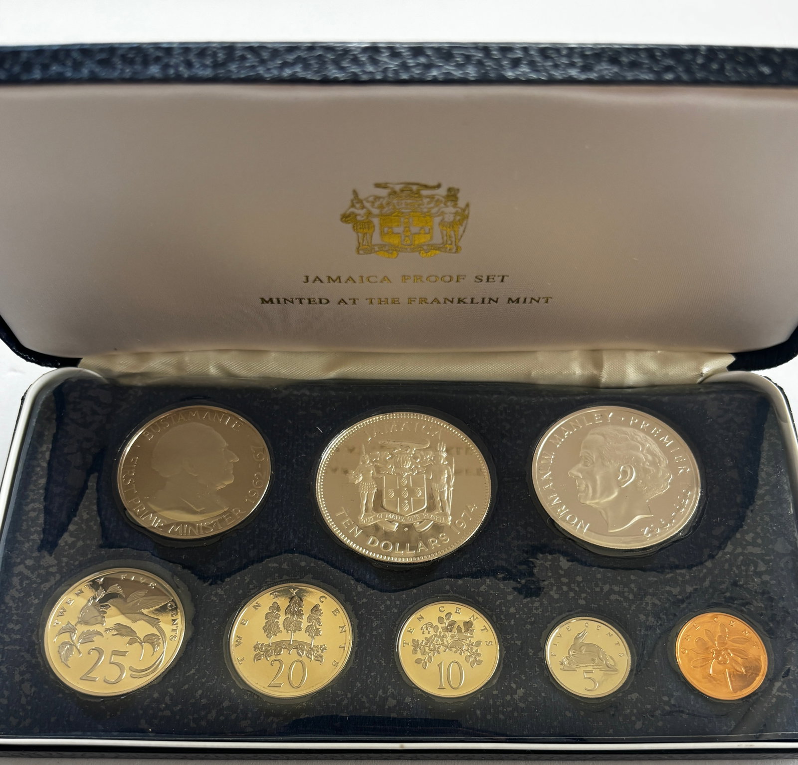 1974 Jamaica Franklin Mint Proof Set (1 of 3)