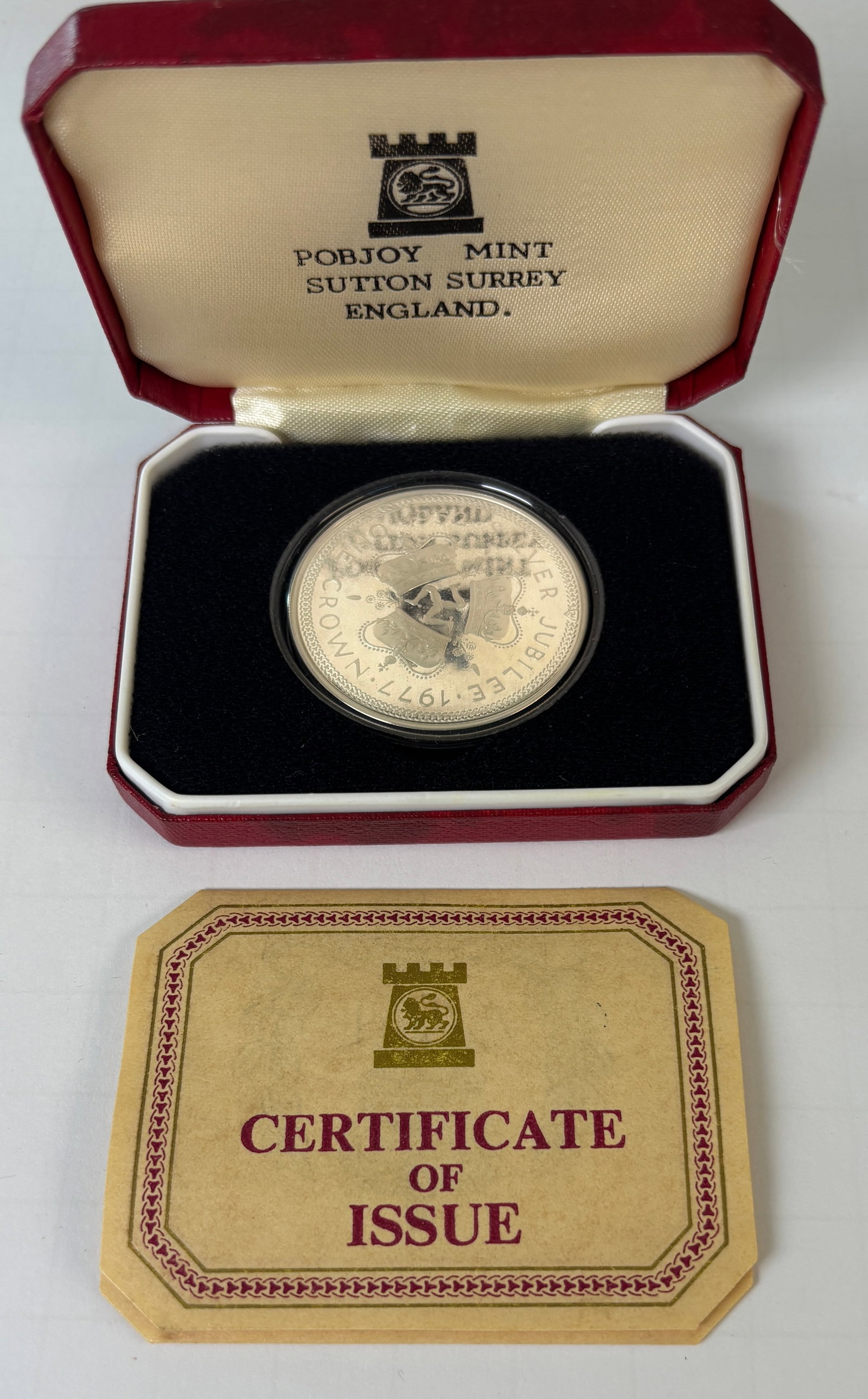 1977 Isle Of Man Silver Jubilee Crown Pobjoy Mint Proof Coin (1 of 4)
