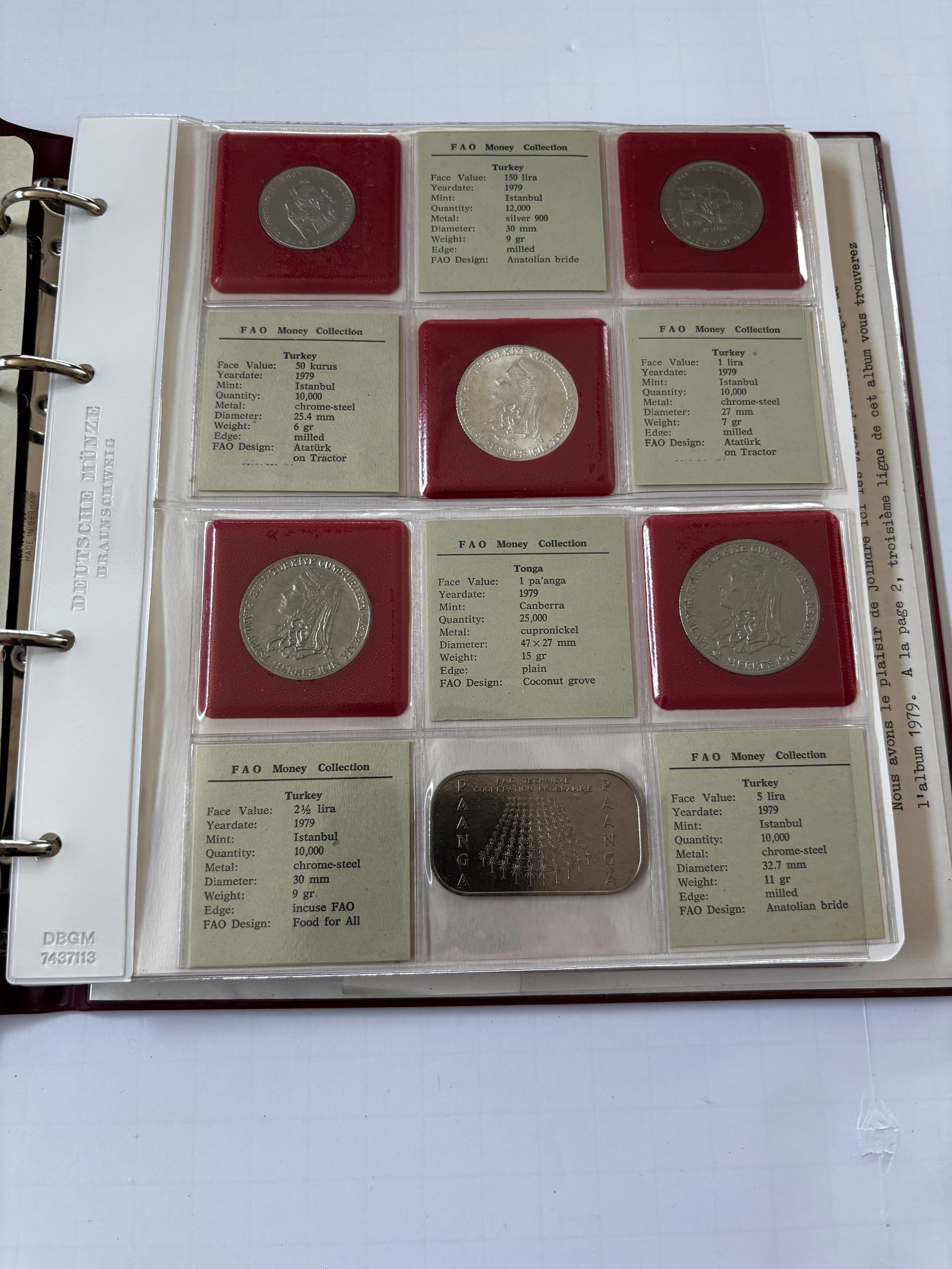 Extensive FAO Money Collection International Coin Album, 1978–1980 (1 of 12)