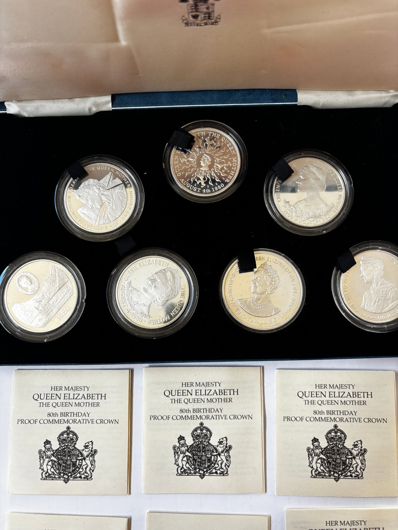 Her Majesty Queen Elizabeth The Queen Mother 80th Birthday Proof Crown Collection, 1980 (1 of 4)